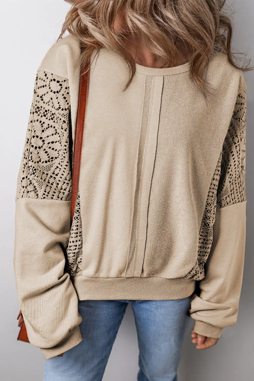 Ribbed Exposed Seam Sweatshirt