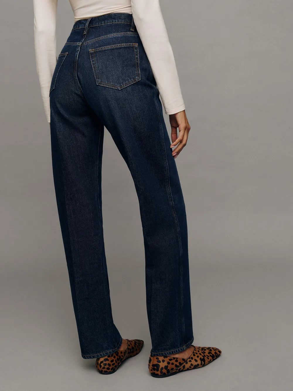 90s Inspired Mid Rise Straight Jeans