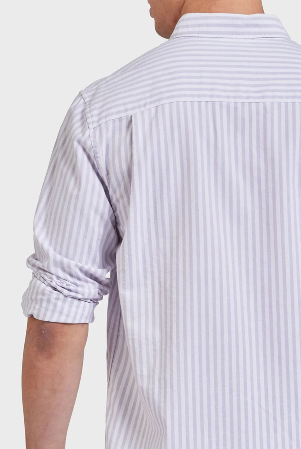 Vintage Pinstriped Oxford Long Sleeve Shirt
