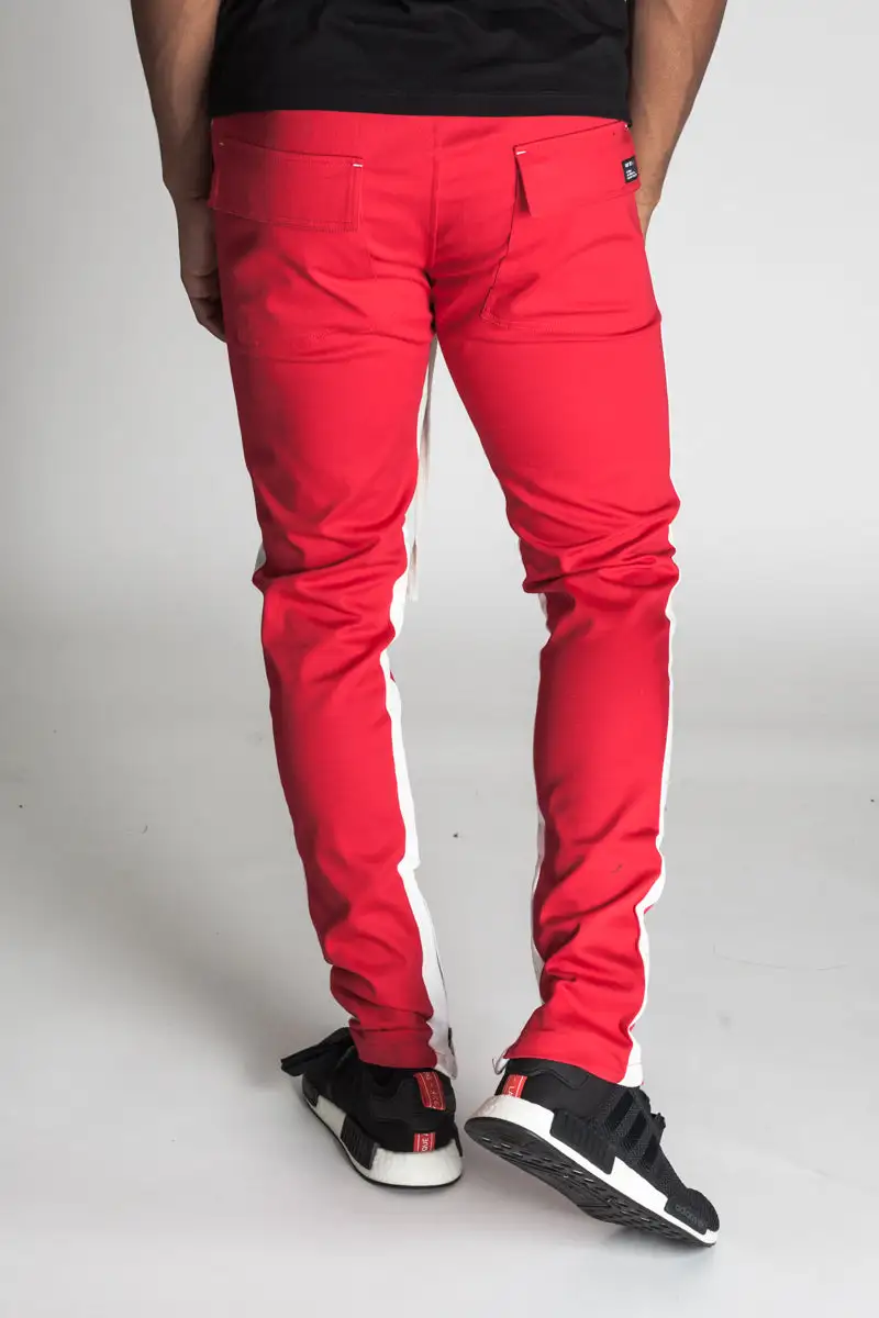 Men's Clean Skinny Raw Hem Track Pants