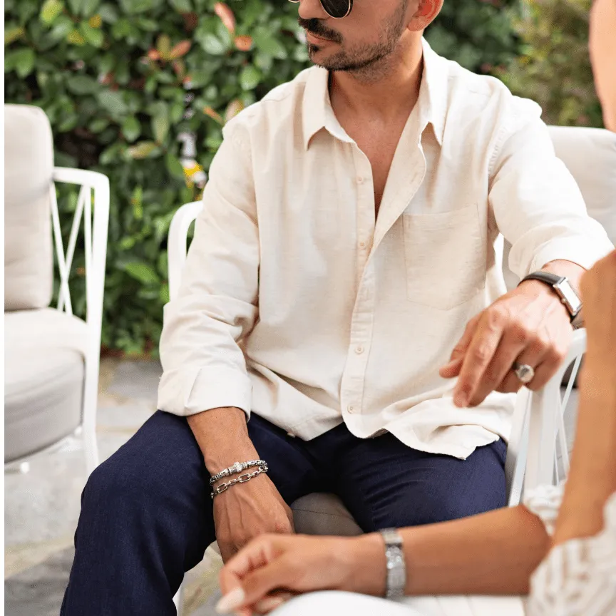 Breathable Linen Cotton Long Sleeve Shirt
