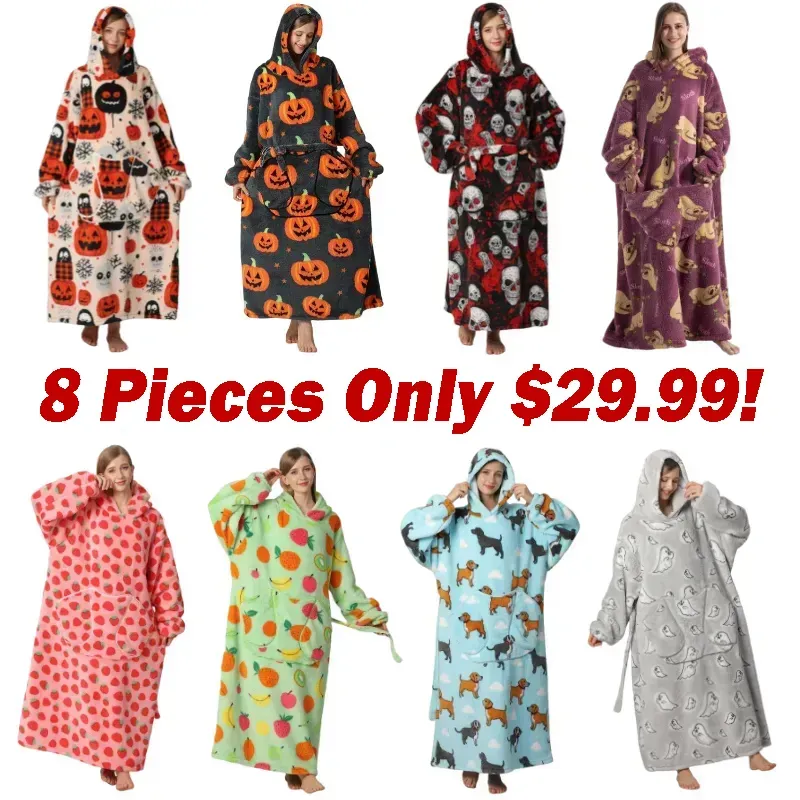 Oversized Wearable Blanket Hoodie – Cozy Comfort You Can Wear! 🔥 Limited-Time Offer — 50% OFF