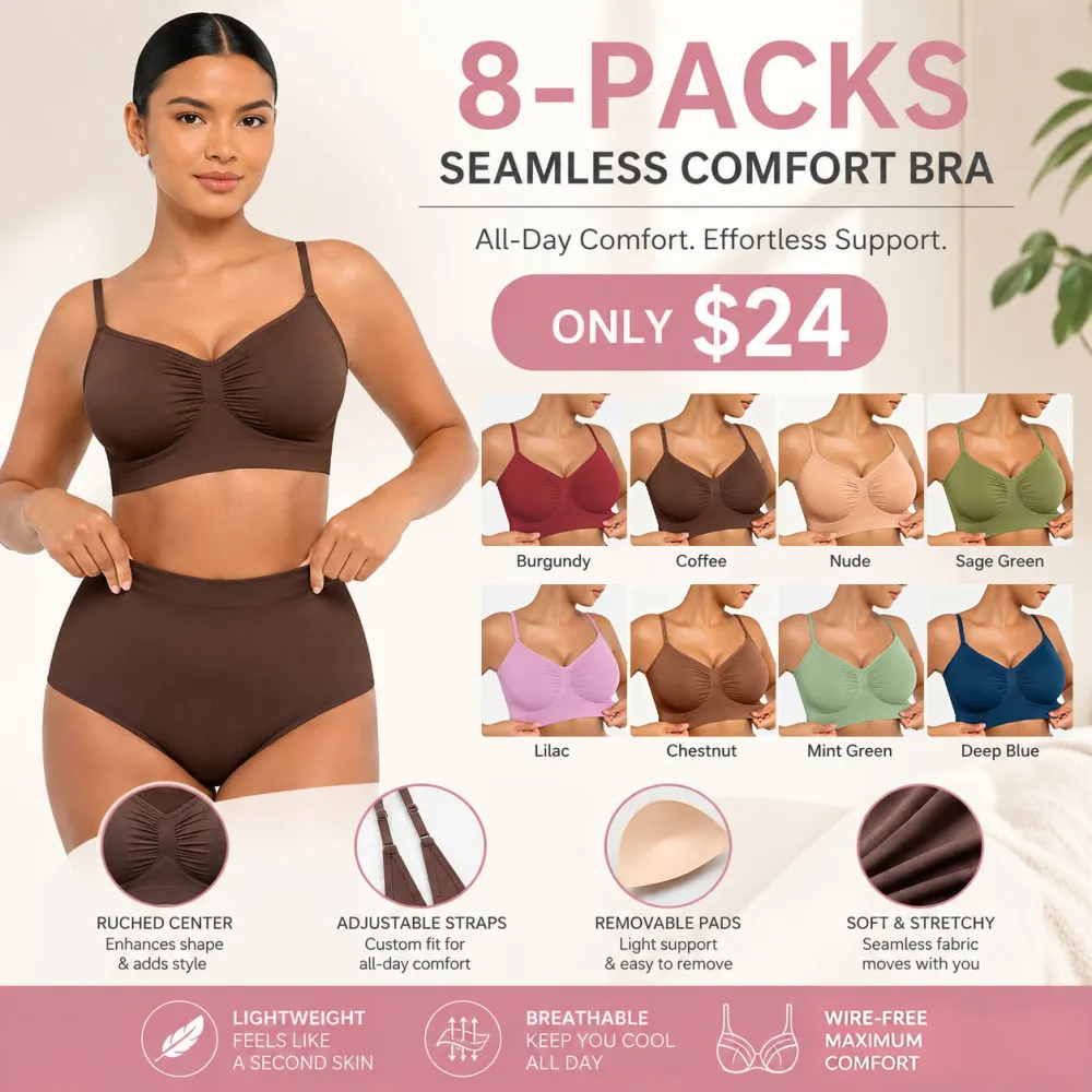 🔥Last Day💥Women's Wire-free Comfort Bra🔥8-Pack Only $24
