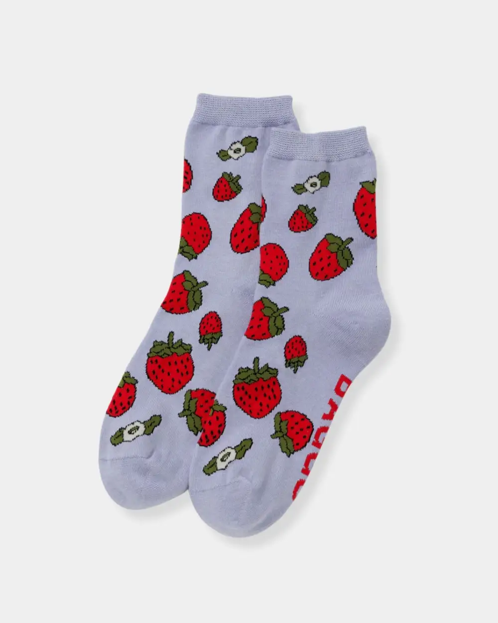 Strawberry Blossom Crew Socks