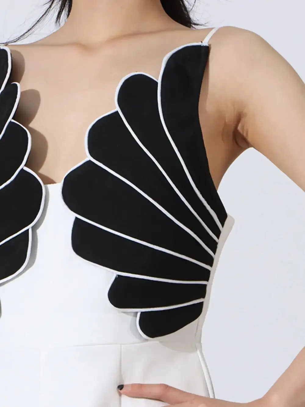 Contrast Sleeveless Wide Leg Jumpsuit