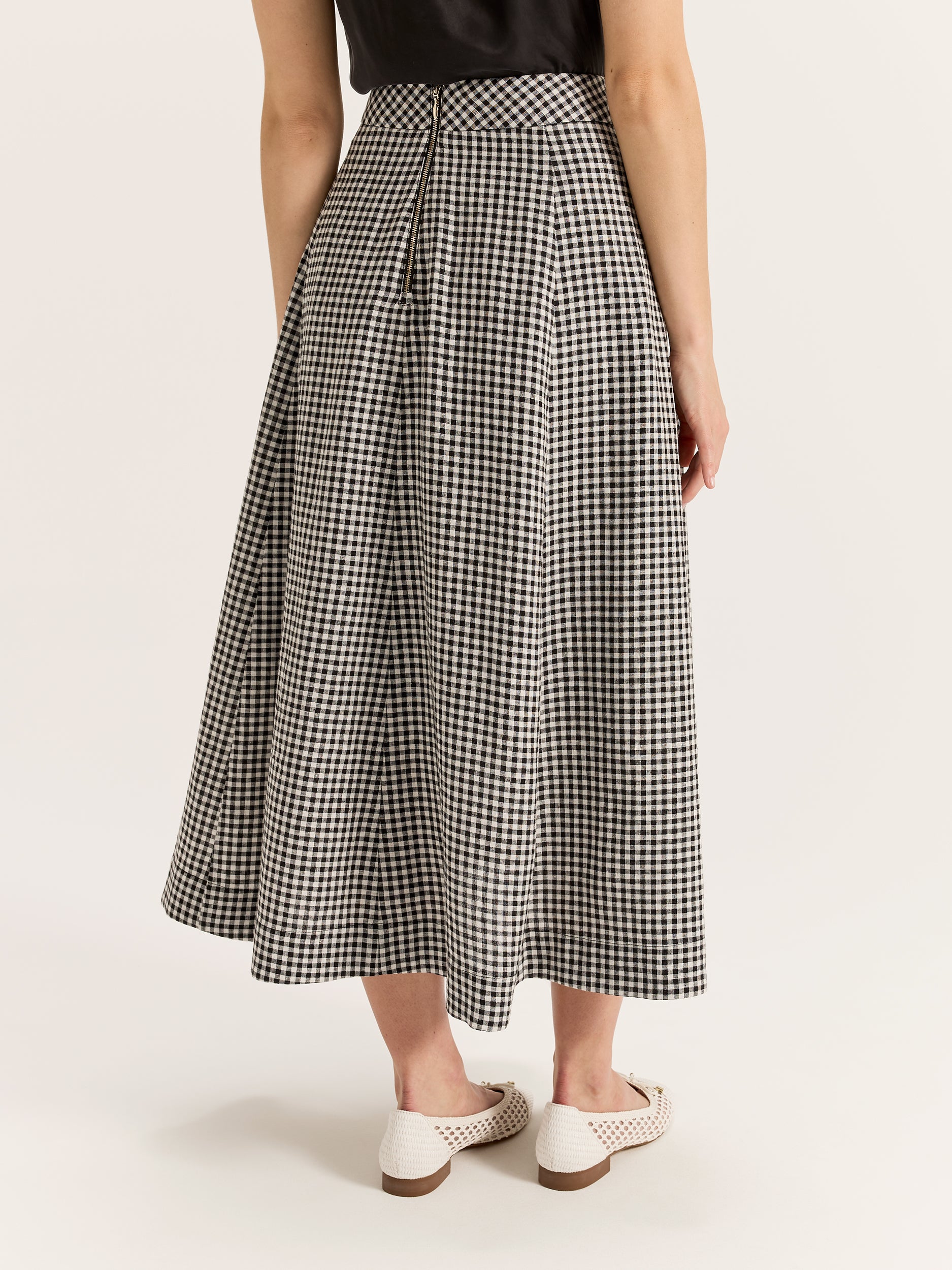 Courtside Check Skirt