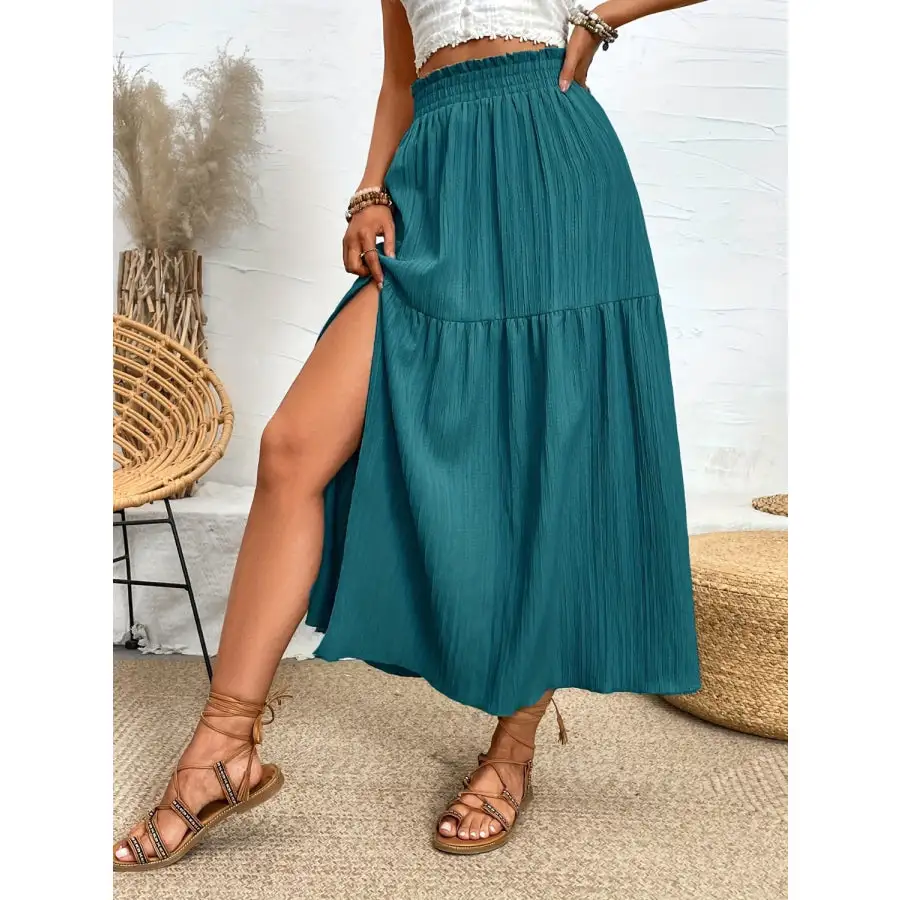 Frill Slit Skirt