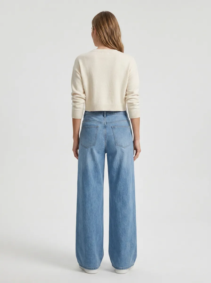 Women's Wide Leg Denim Jeans