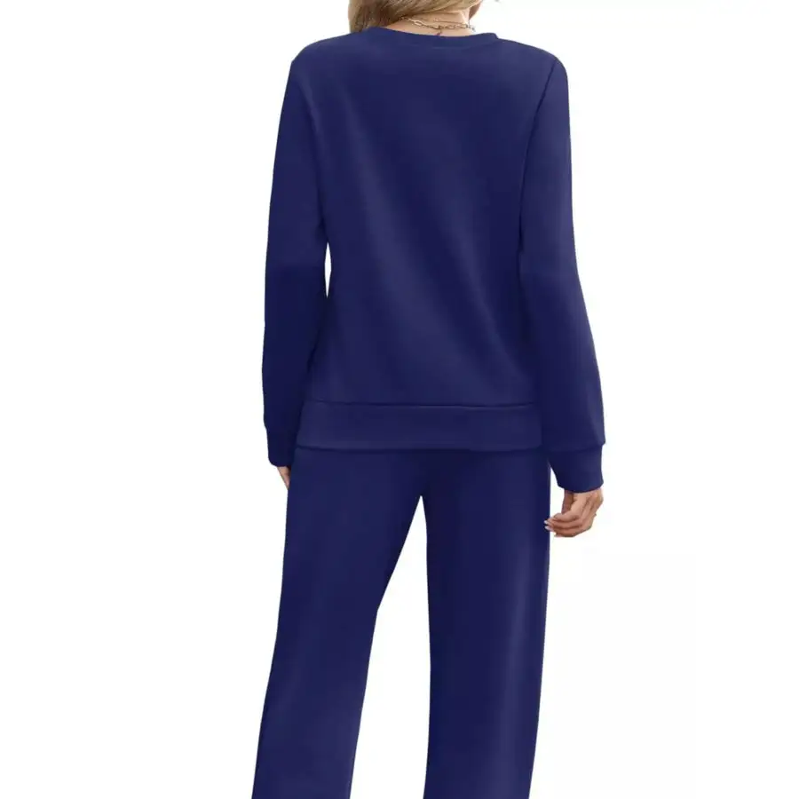 Casual Long Sleeve Top and Pants Set