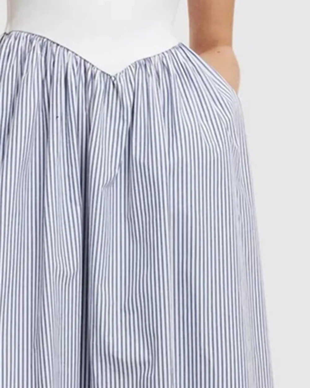 Splicing A-Line Maxi Dress