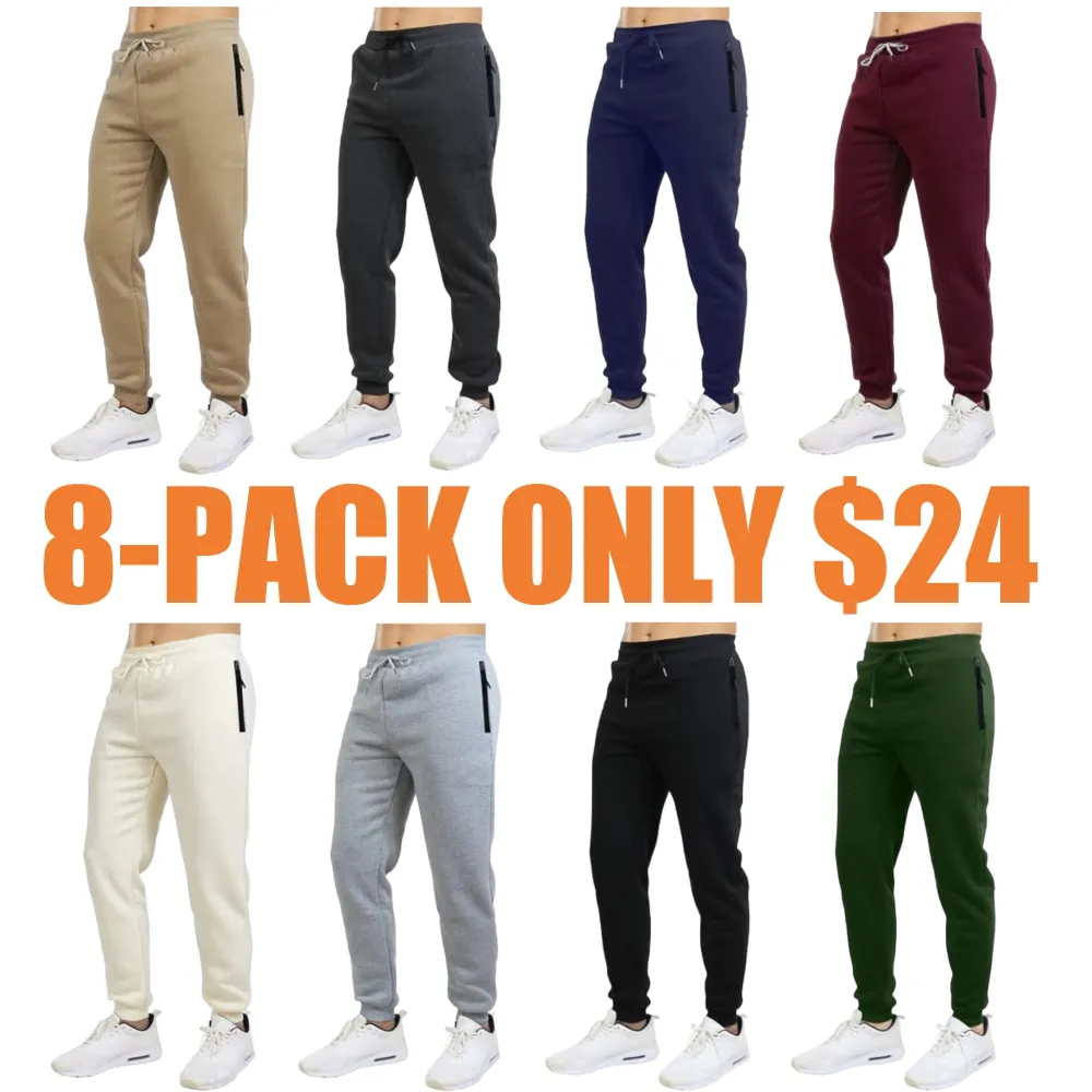 Men's Slim Fit Athletic Workout Jogger Sweatpants