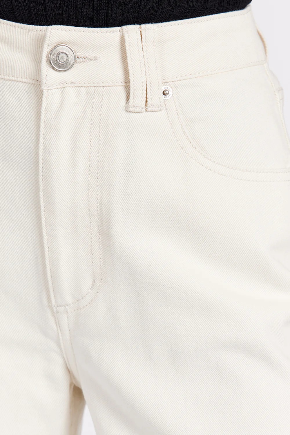 CREAM SLOUCHY JEAN