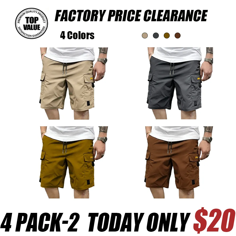 Men'S Multi-Pocket Cargo Shorts