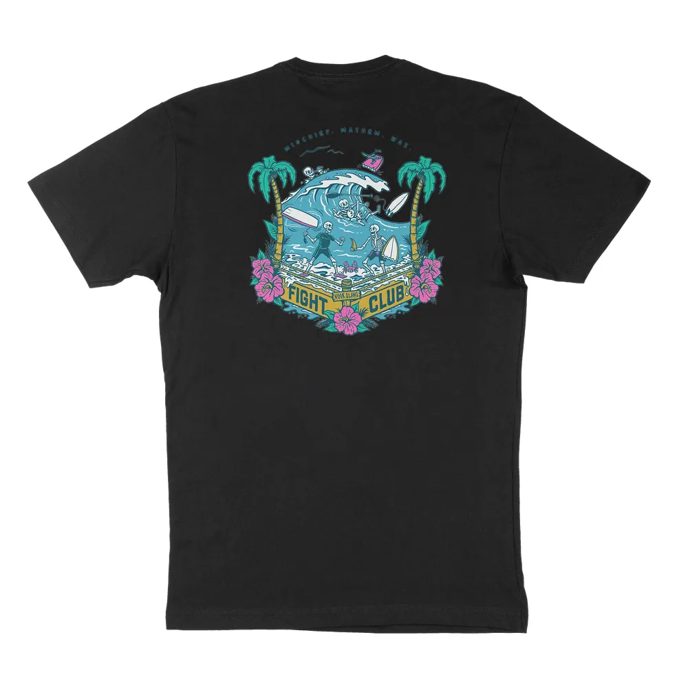 Tropical Round-Neck Printed T-Shirts