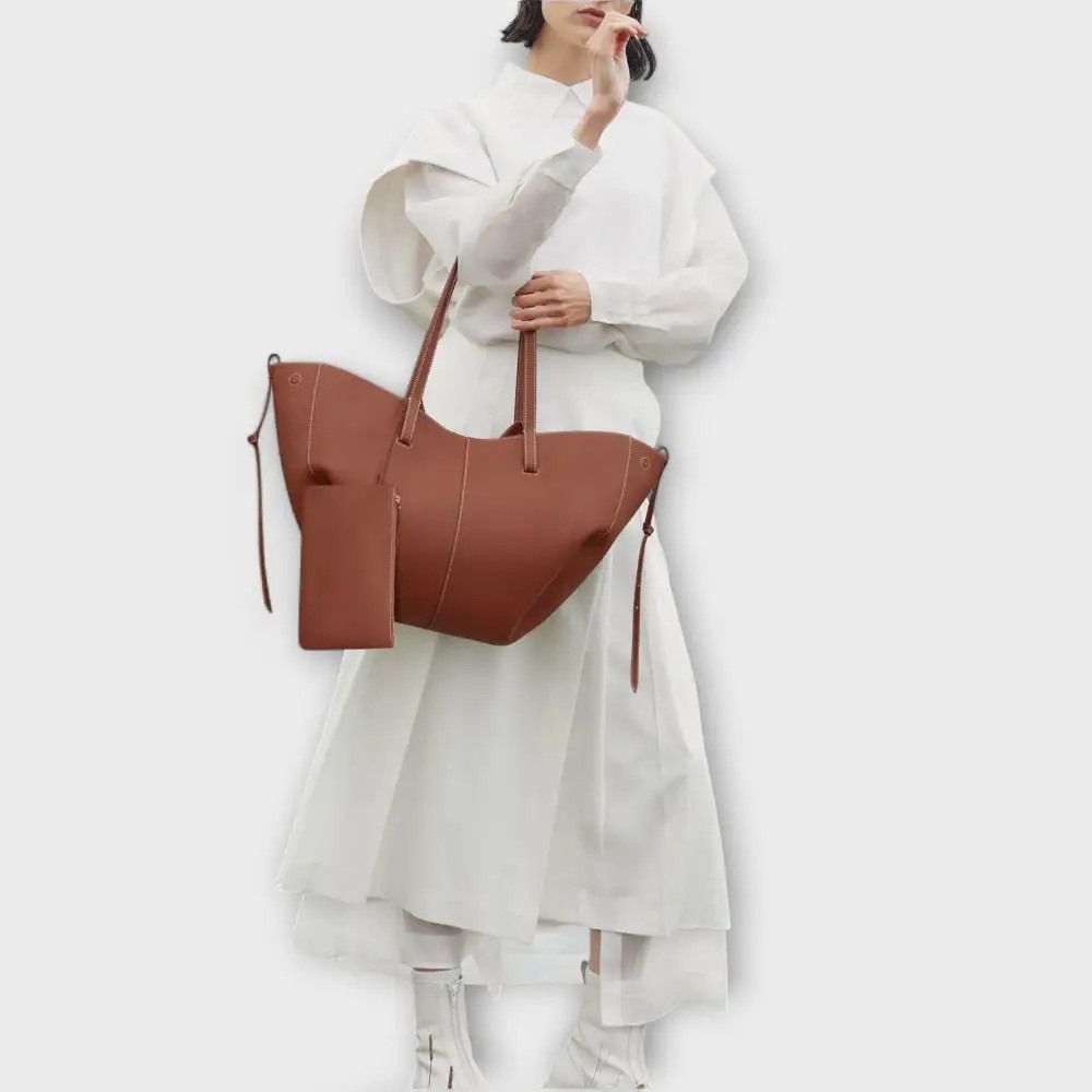 Boxy Twill Handbag
