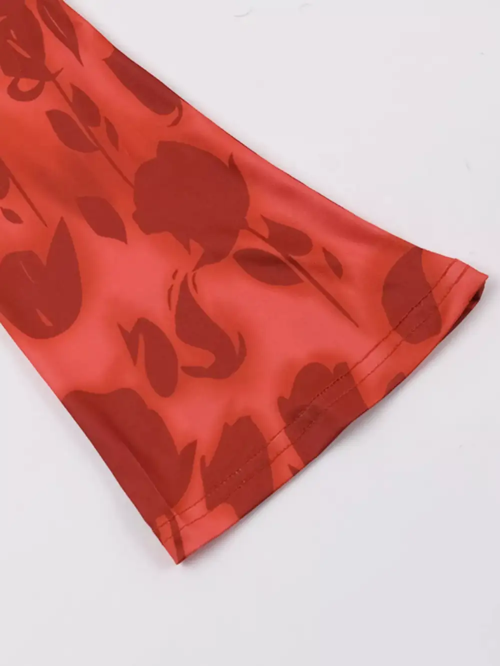 Textured Detail Floral Printed Maxi Dress