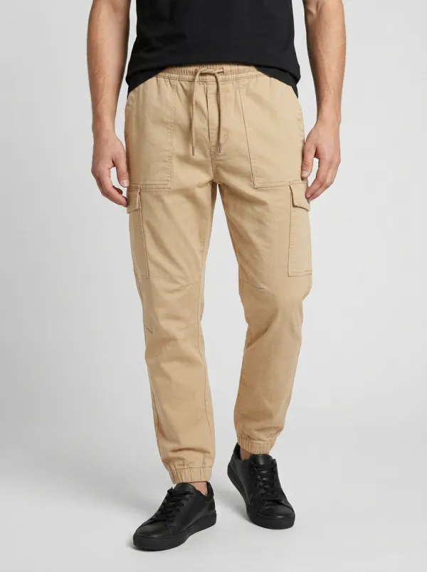 Streetwear Printed Solid-Style Men's Cargo Pants