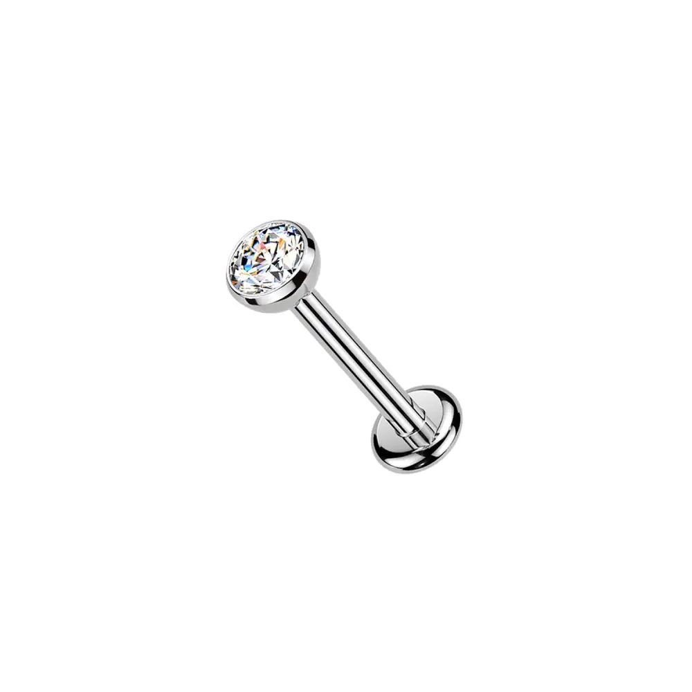 Titanium Crystal Jewelry Stud