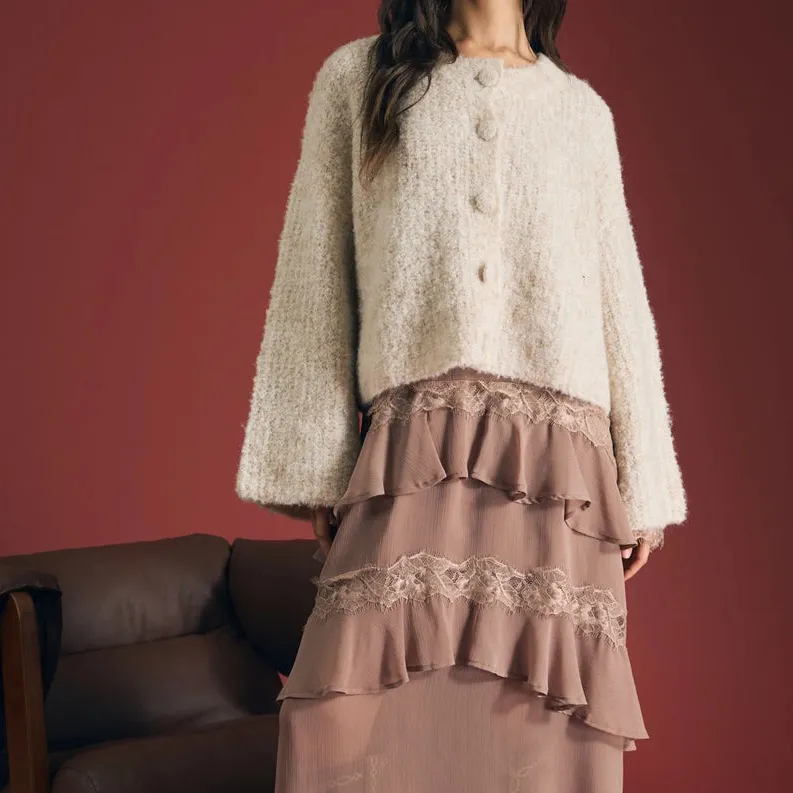 Fuzzy Knit Cardigan