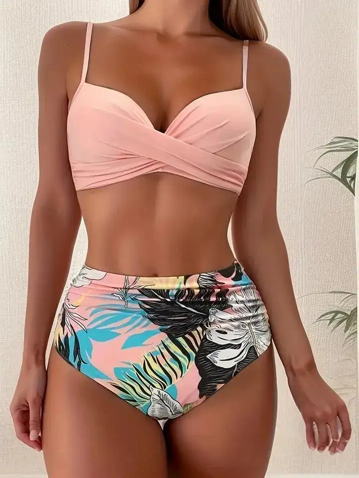 Beachside Tie Strap Bikini Set For Beach Days