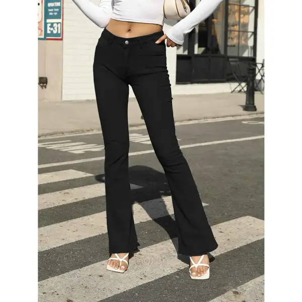 Full Size High Waist Flare Jeans Plus Size Jeans