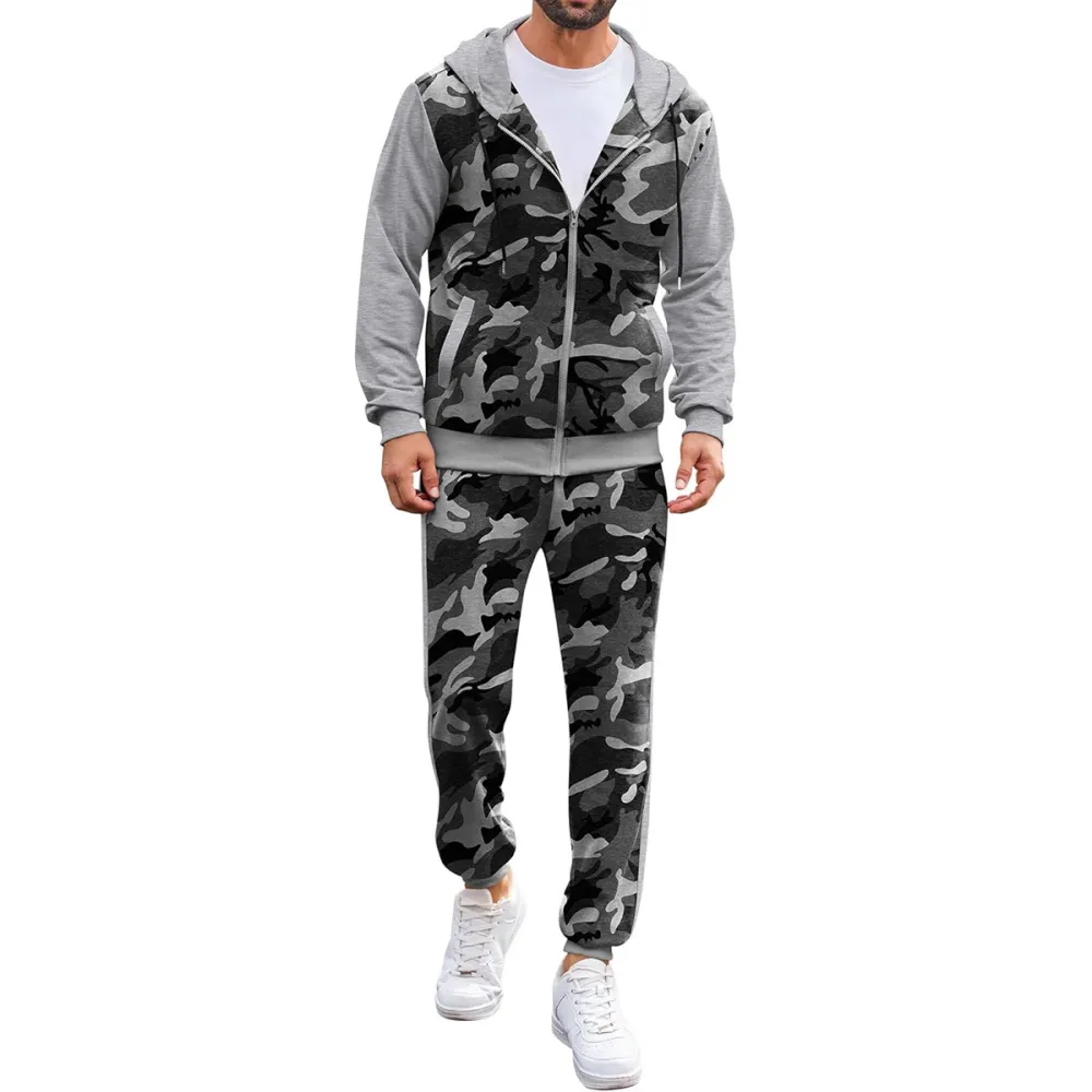 Men's Tracksuit 2 Piece Full Zip Set