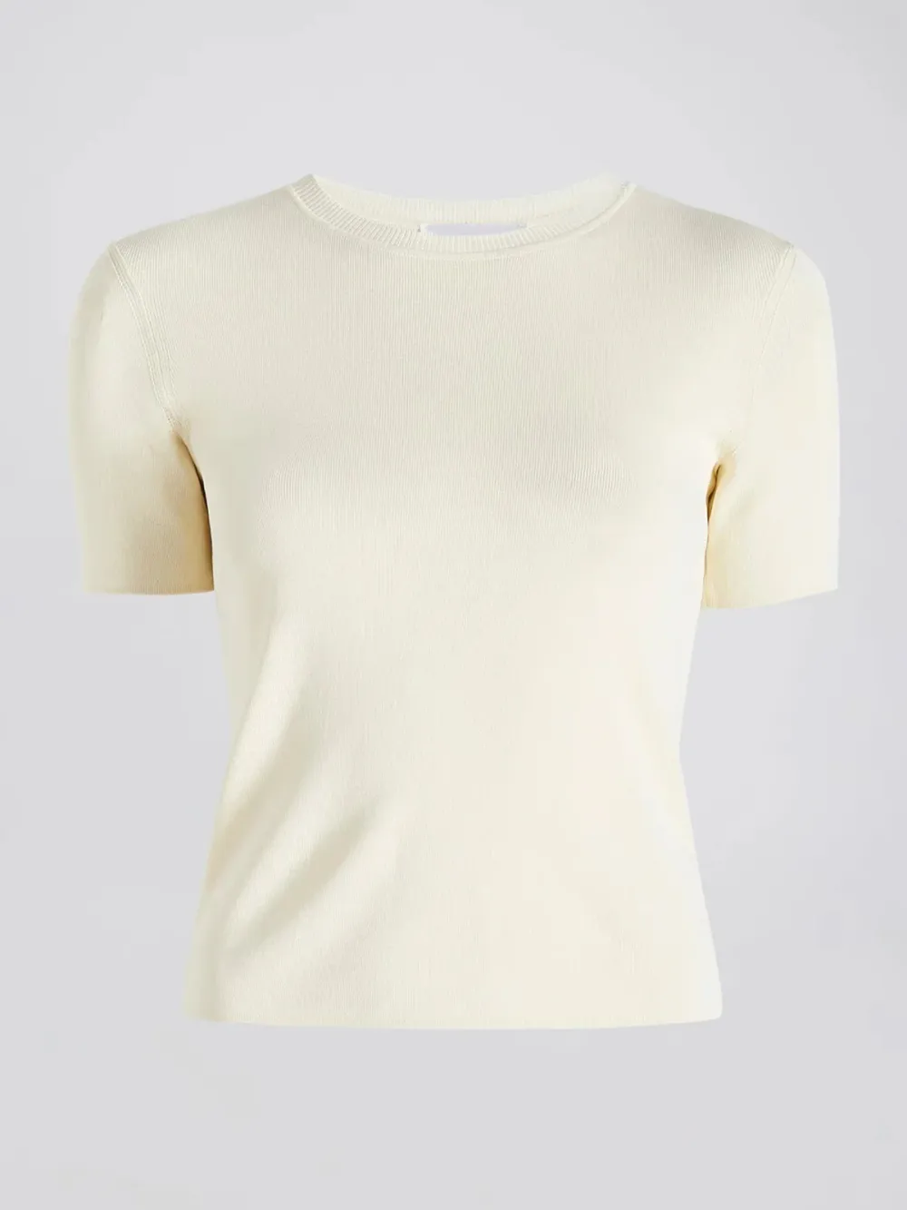 Casual Style Short Sleeve Top Tees Ecru