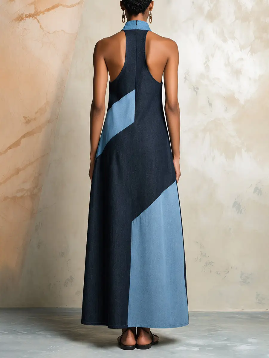 Halter Neck Maxi Dress