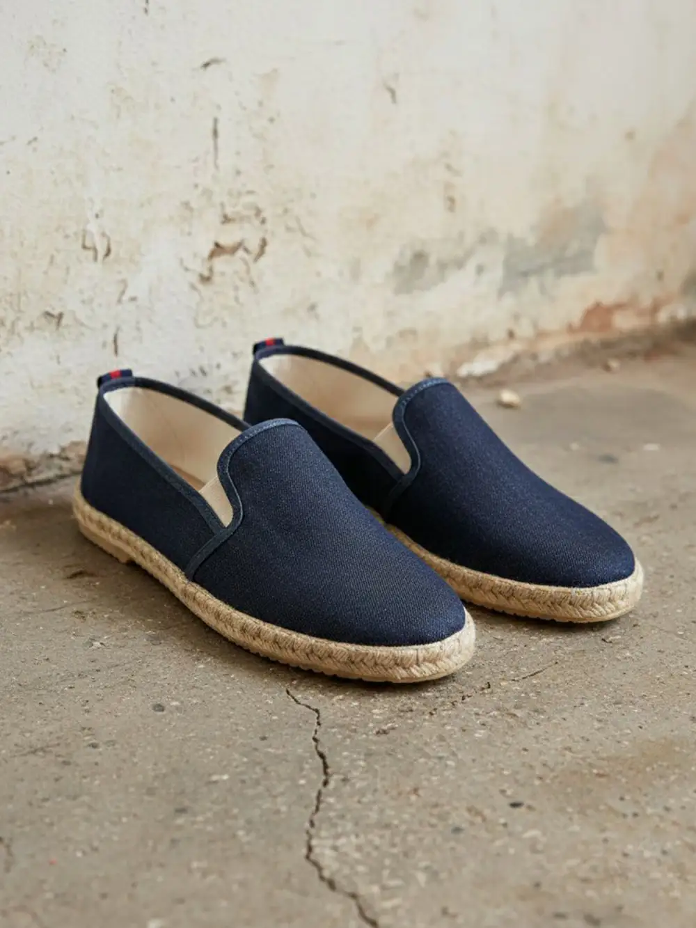 Men's Traditional Equestrian Pull On Canvas Espadrille Sandals