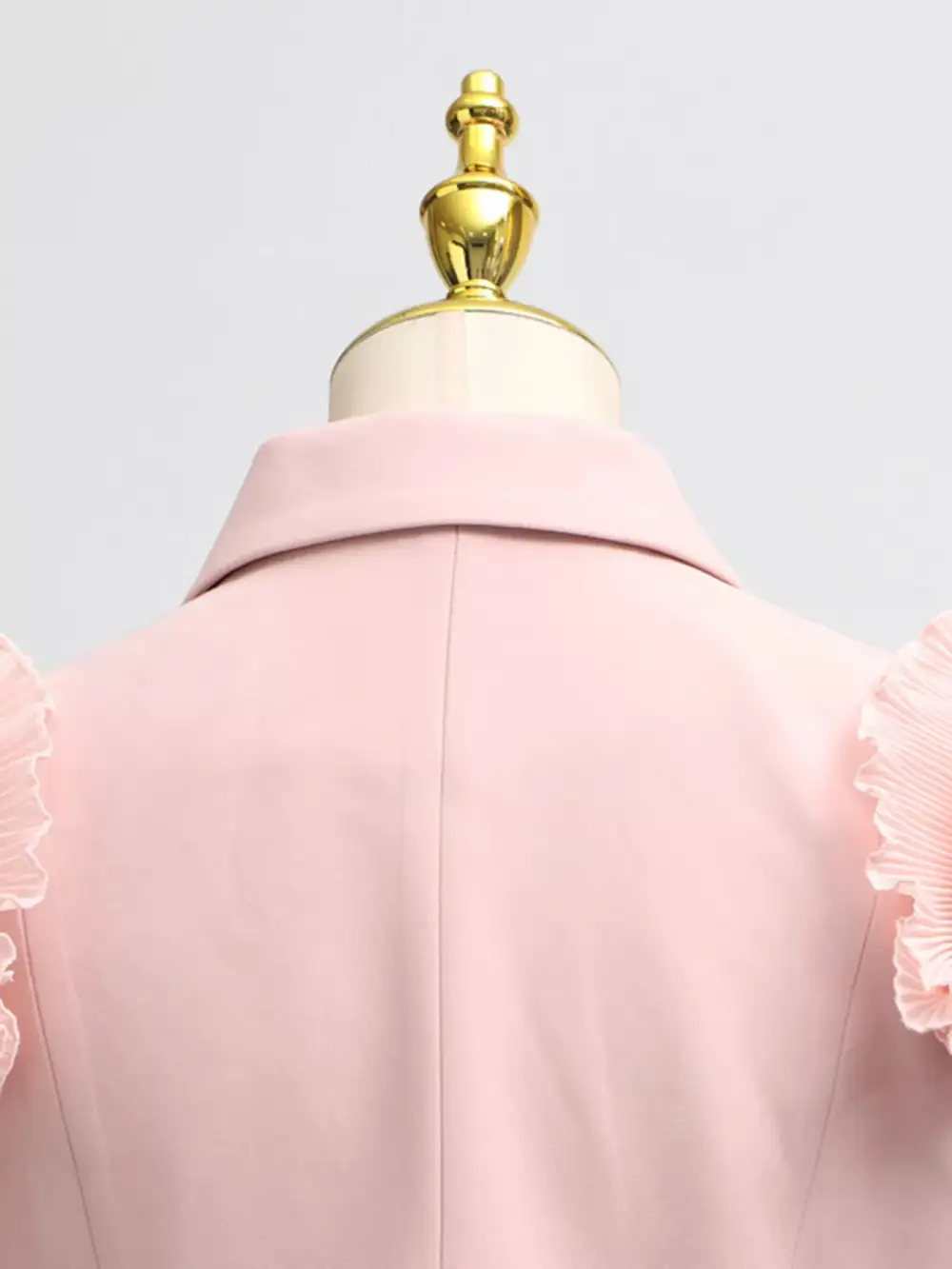 Textured Collared Button Front Detail Coordinated Set