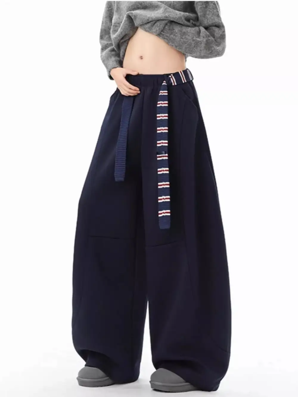 Men's Plus Size Wide Leg Sweatpants