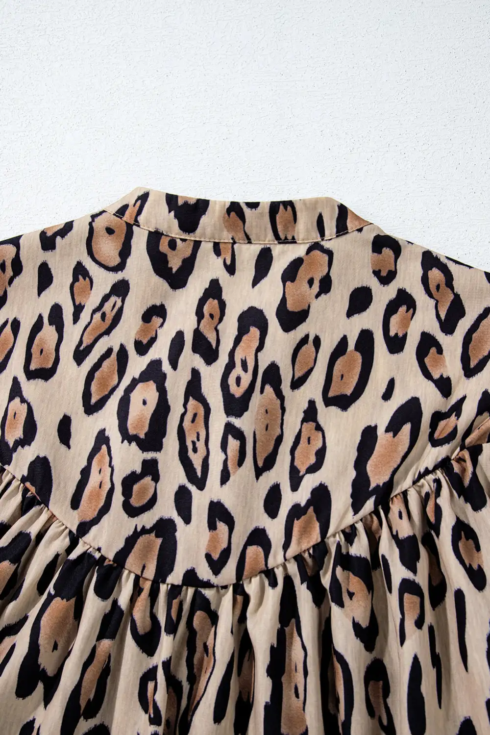 Leopard Print Loose Fit Blouse