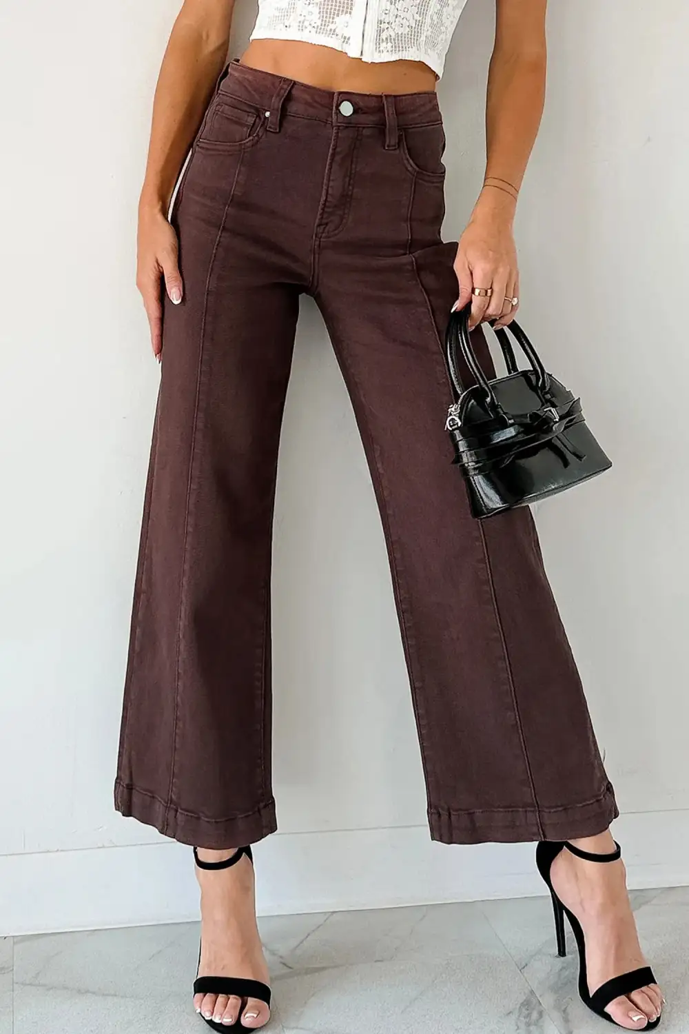 Soft Touch Pleated Denim Jeans
