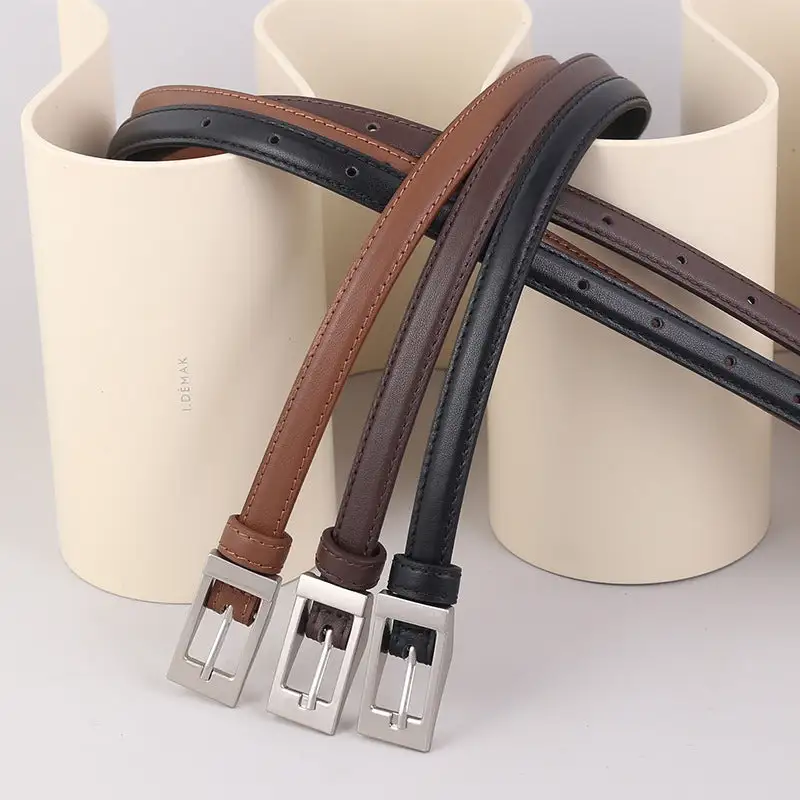 Metal Buckle Leather Belt