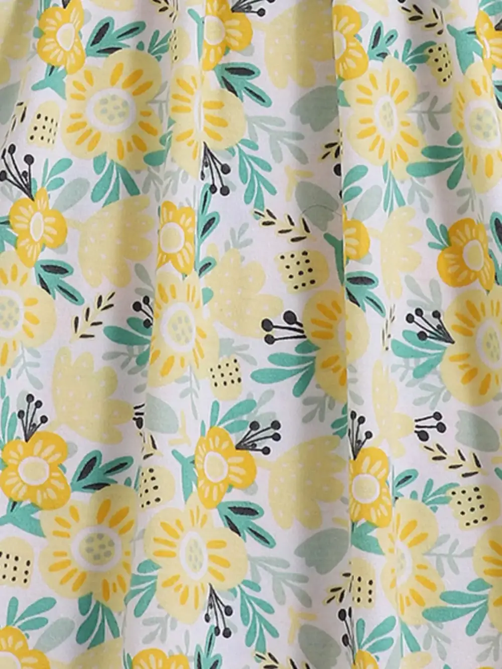 Girls Floral Print Spaghetti Strap Dress