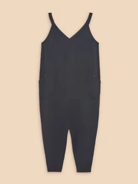 V-Neck Jersey Jumpsuit