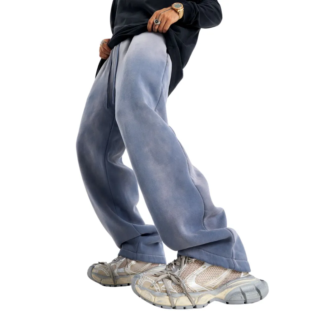 Acid Washed Faded Men's Jogger Pants