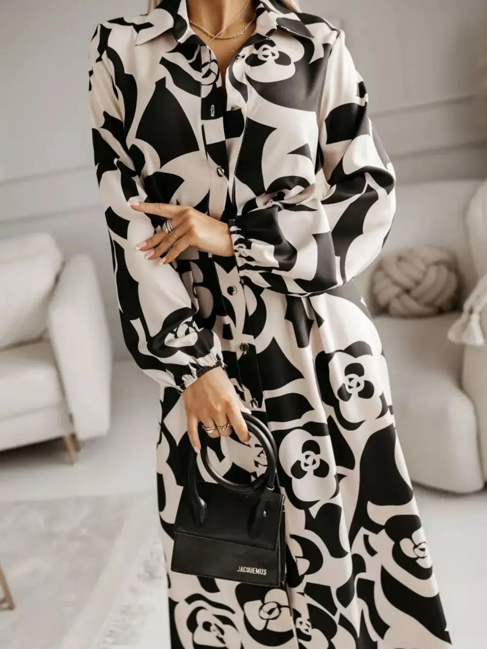 Long Sleeve Maxi Shirt Dress