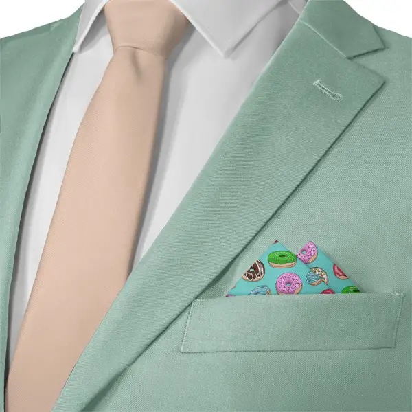 Versatile Balanced Novelty Food And Drink Motif Pocket Square