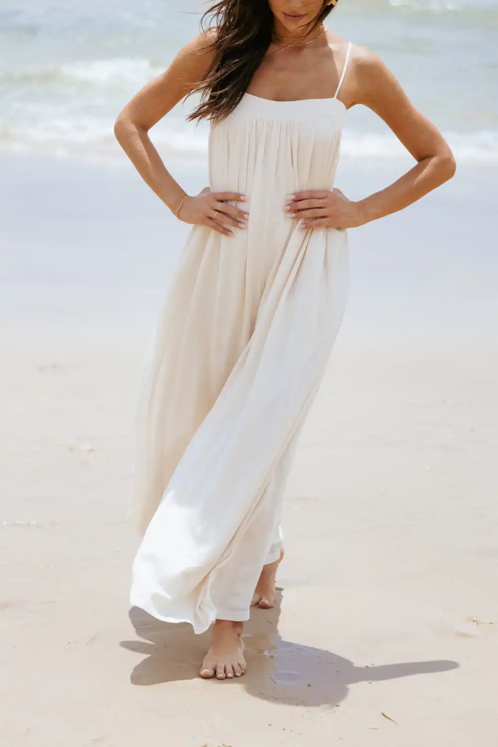 Wide-Leg Sleeveless Linen Jumpsuit