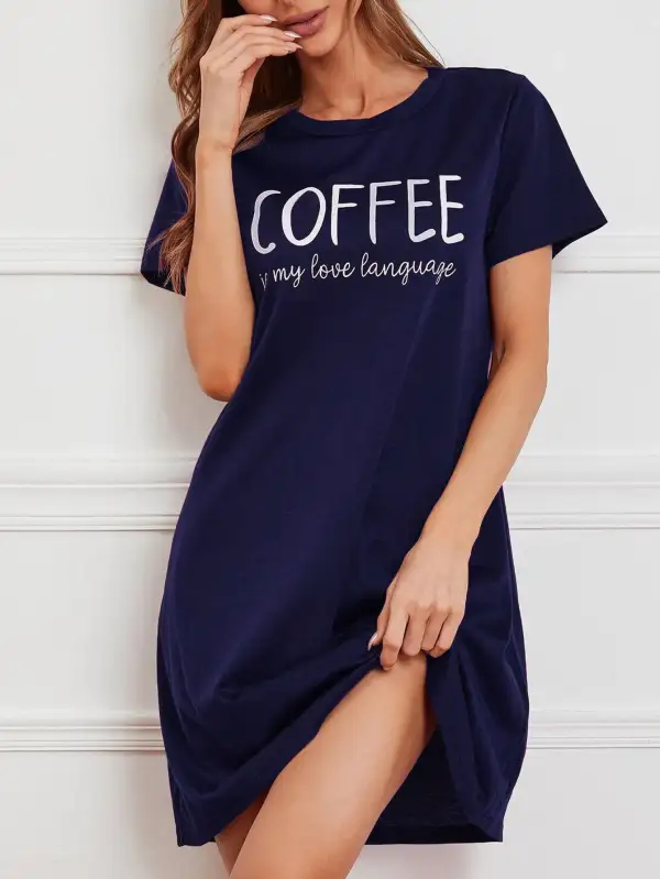 Coffee Is My Love Language Nightgown