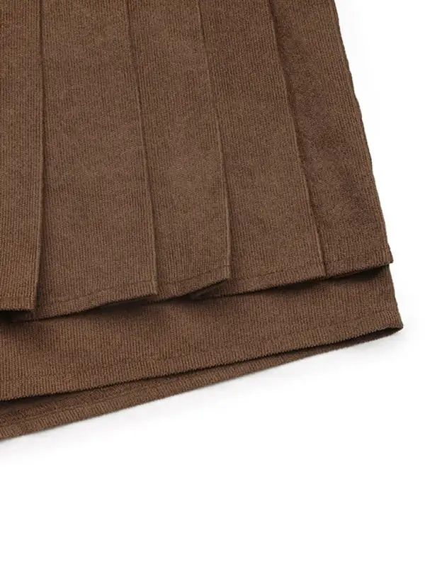 Tailored Fluid Pleated Skirt