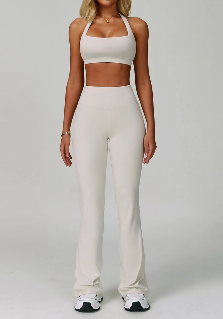 Cross Back Flare Leg Yoga Set