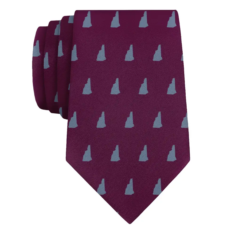 Modern Outline Emblem Detail Necktie