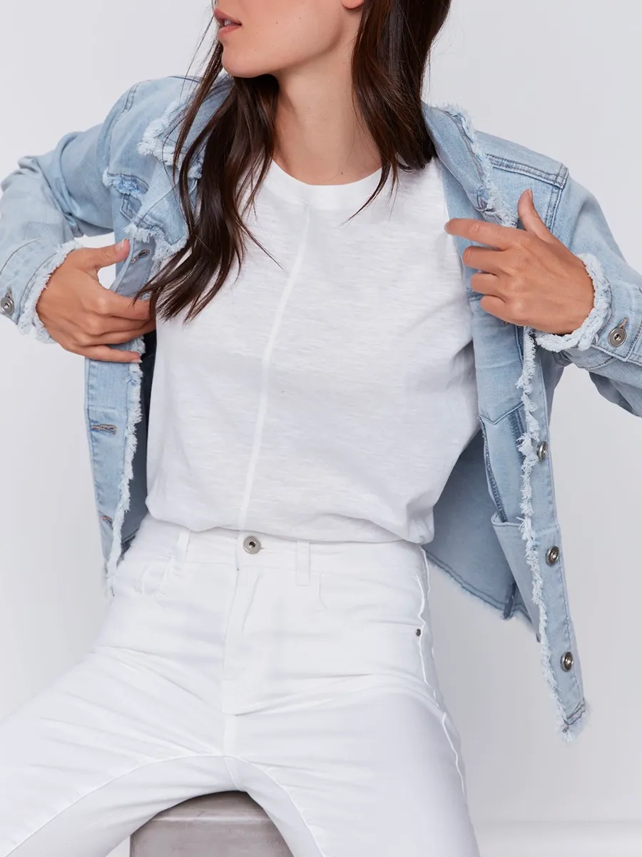 Women's Cotton Jacket With Multiple Pockets