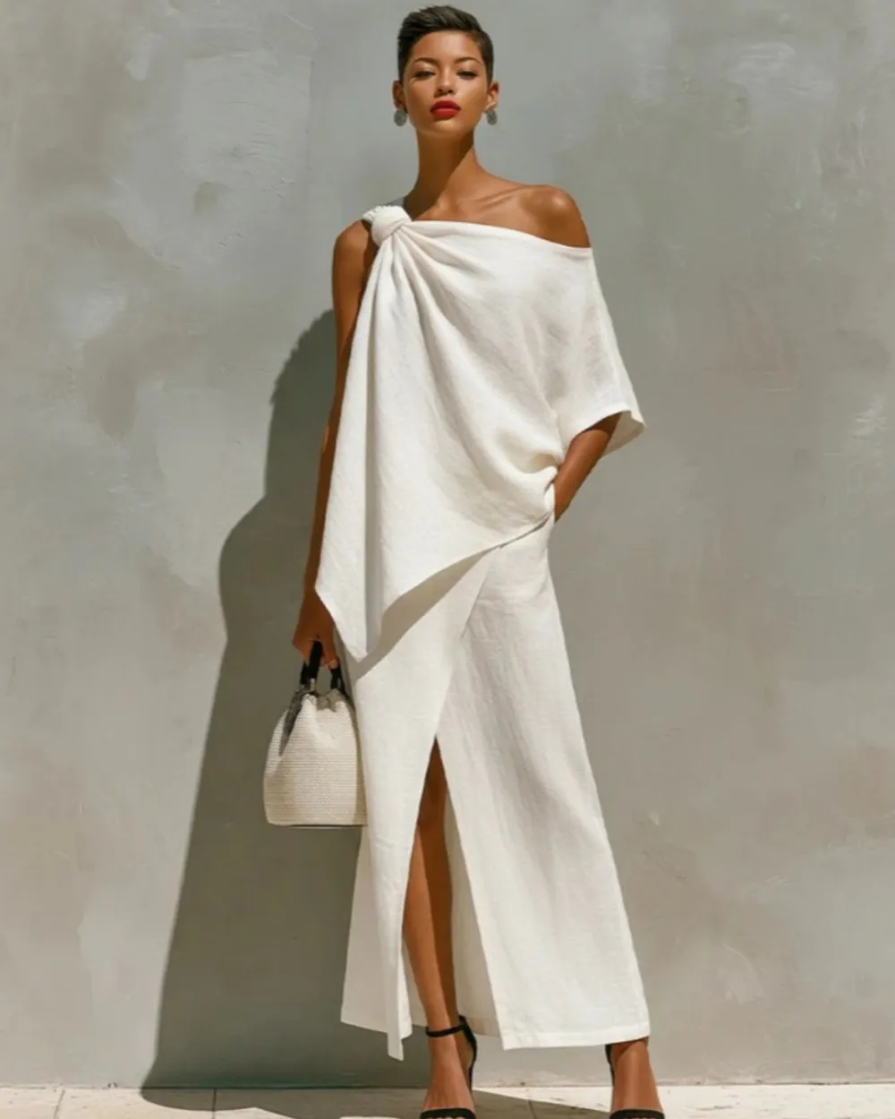 One-Shoulder Knot Set