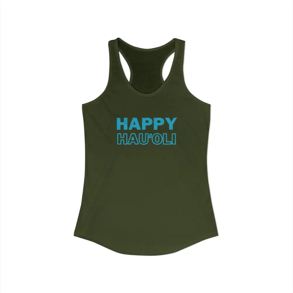 Happy Wordmark Racerback Tank