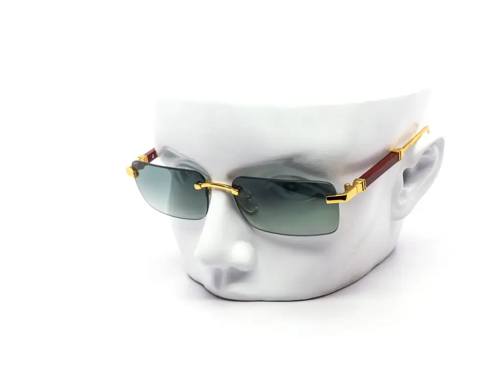 12-Pack Classic Rimless Rectangle Gradient Sunglasses
