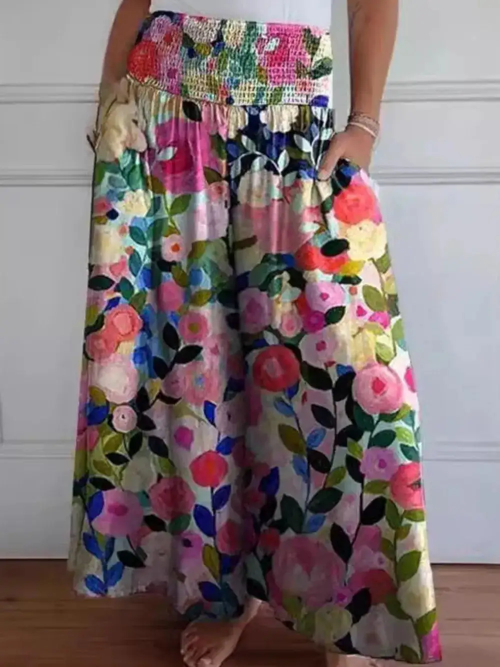 Everyday Smocked Wide Leg Pants
