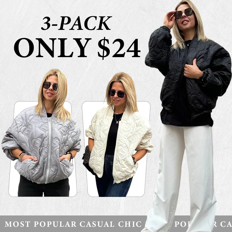 [3Pack]Women'S Warm Casual Jacket